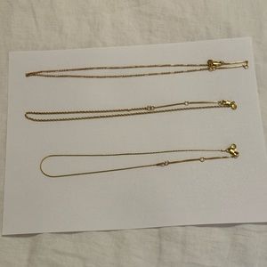 Set of 3 Madewell stackable chains